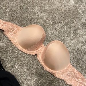 Nude strapless bra 36DD